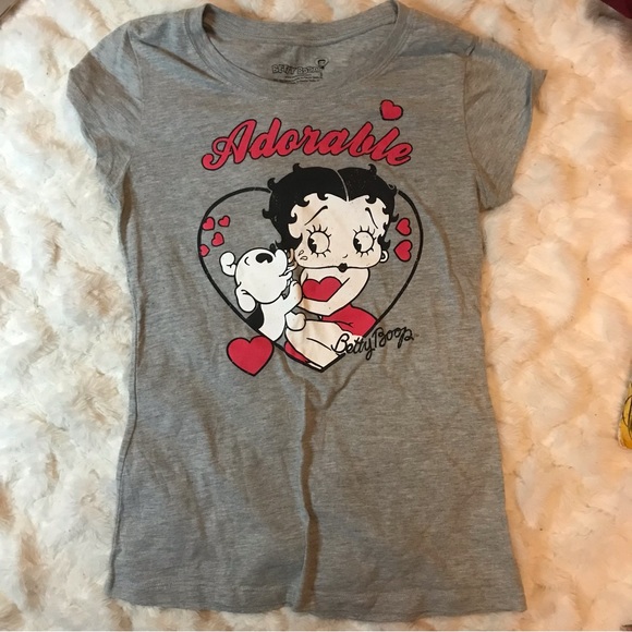 Betty Boop T-Shirt Graphic Red Adorable | Size - M - Picture 4 of 8